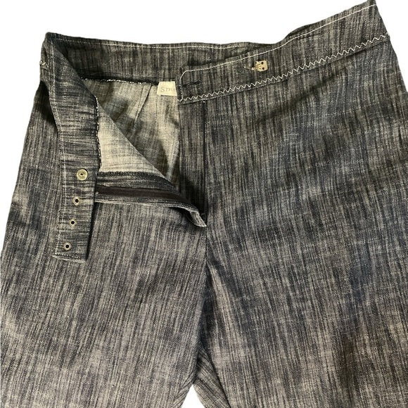 Conrad C Women’s Stretch Casual Y2K Wide Leg Pants Blue Gray Size 30 - Picture 4 of 6